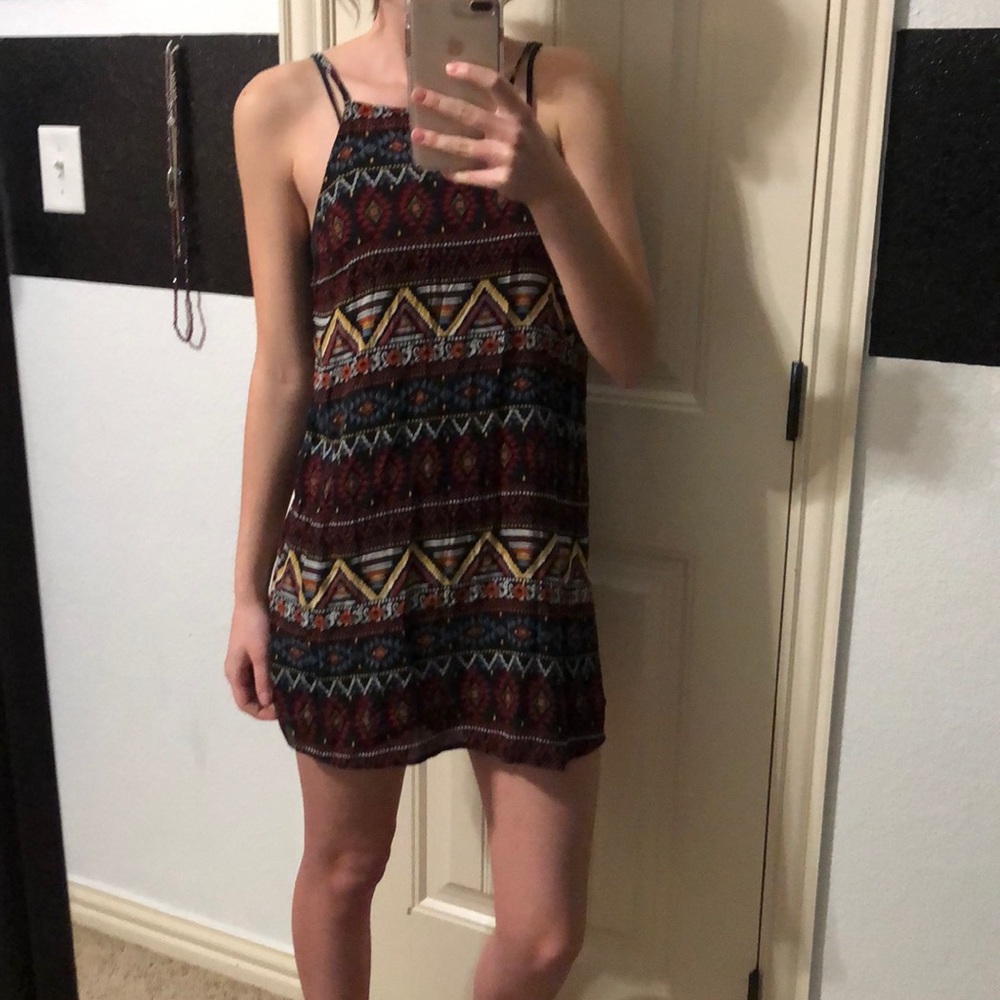 Aztec Print Dress